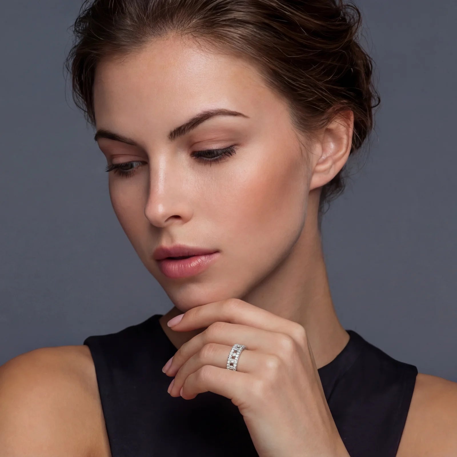 Stellar Row Moissanite Ring by ViVi Sotto