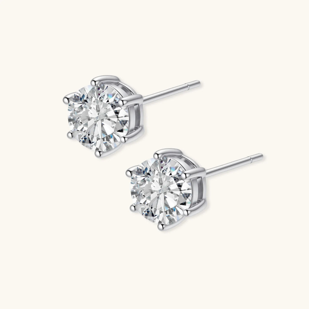 Brilliant Moissanite Studs by ViVi Sotto
