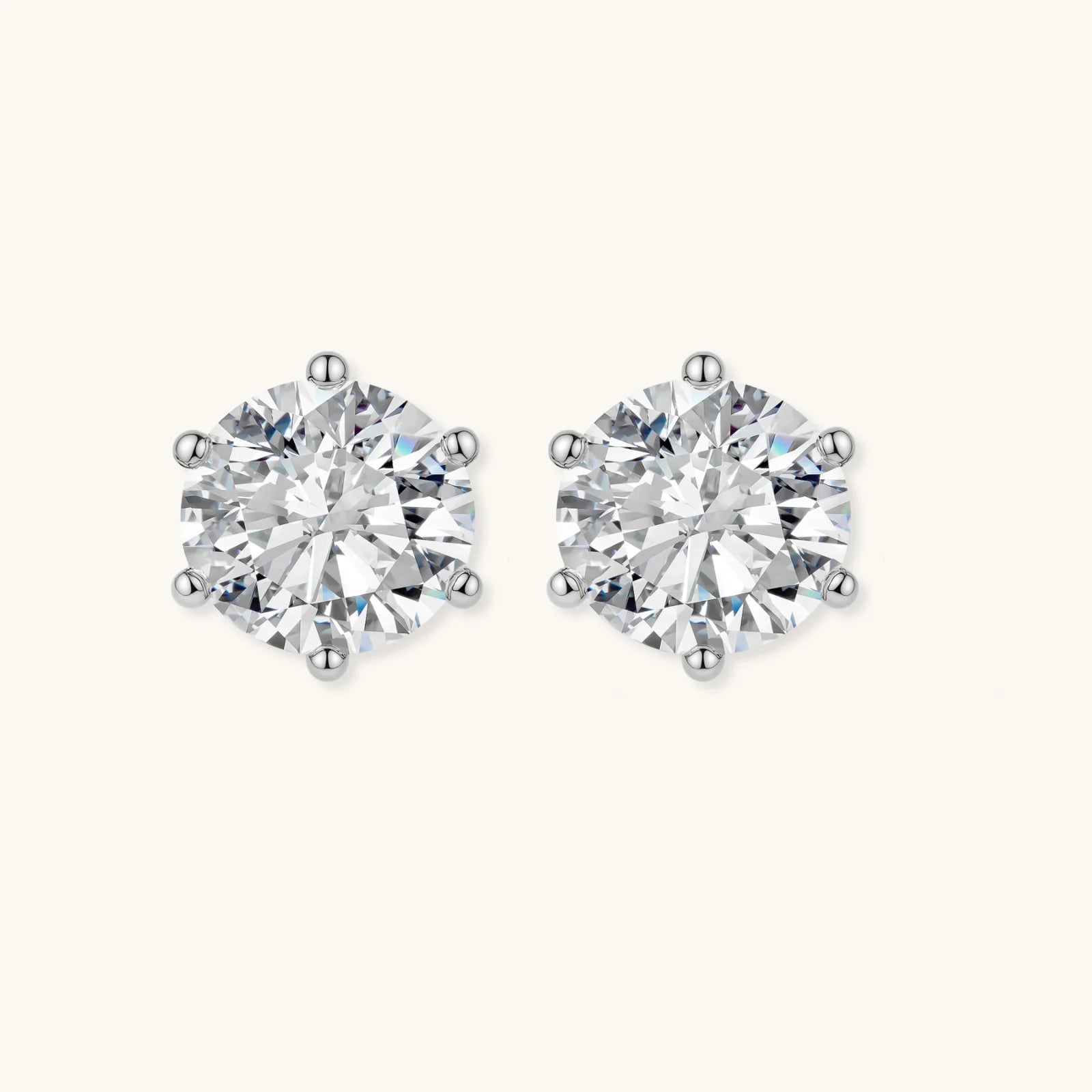 Brilliant Moissanite Studs by ViVi Sotto