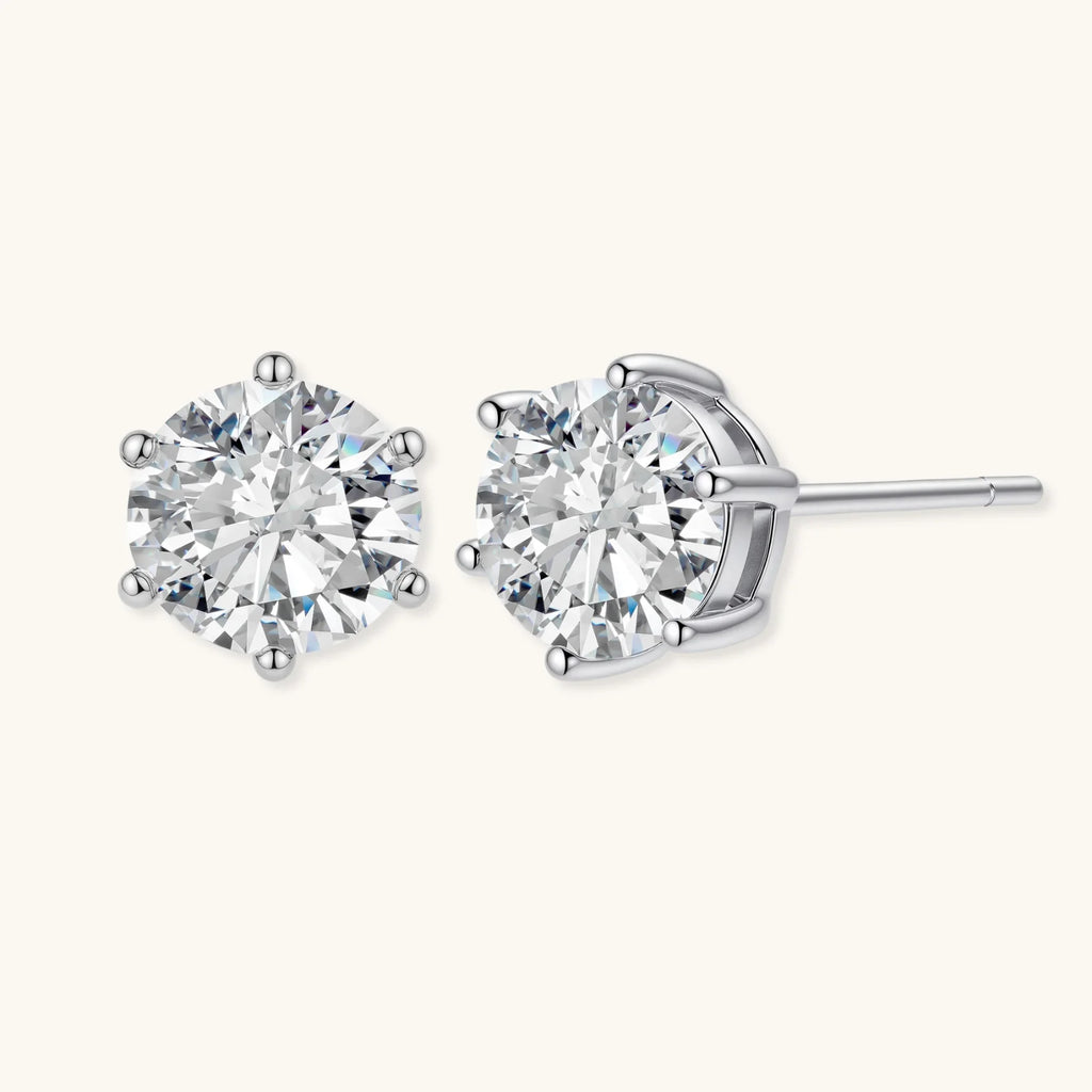 Brilliant Moissanite Studs by ViVi Sotto