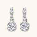 Twisted Infinity Halo Moissanite Earrings by ViVi Sotto