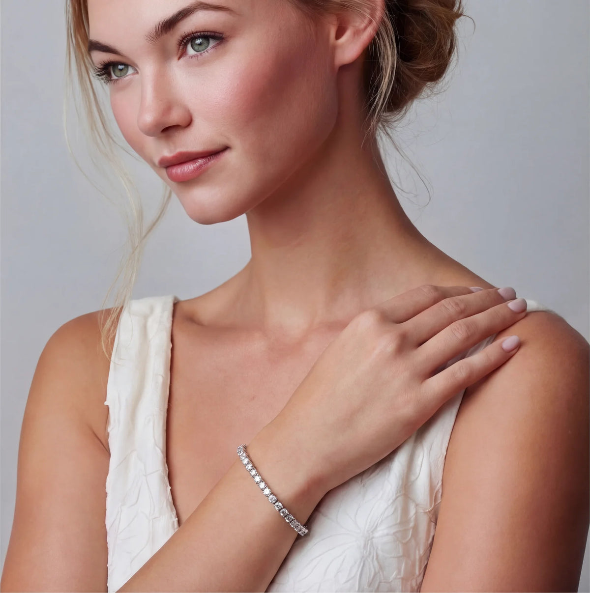 Eternal Sparkle Tennis Moissanite Bracelet by ViVi Sotto