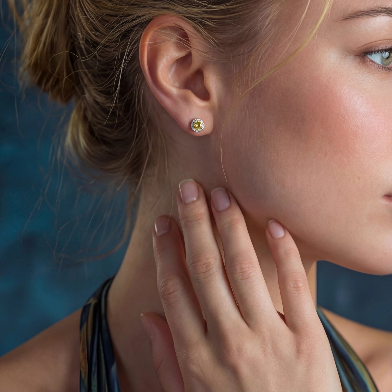 Sunburst Halo Studs by ViVi Sotto