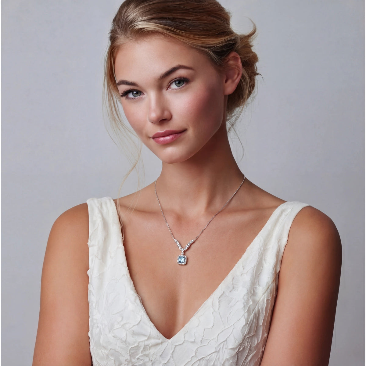 Celestial Arc Moissanite Necklace by ViVi Sotto