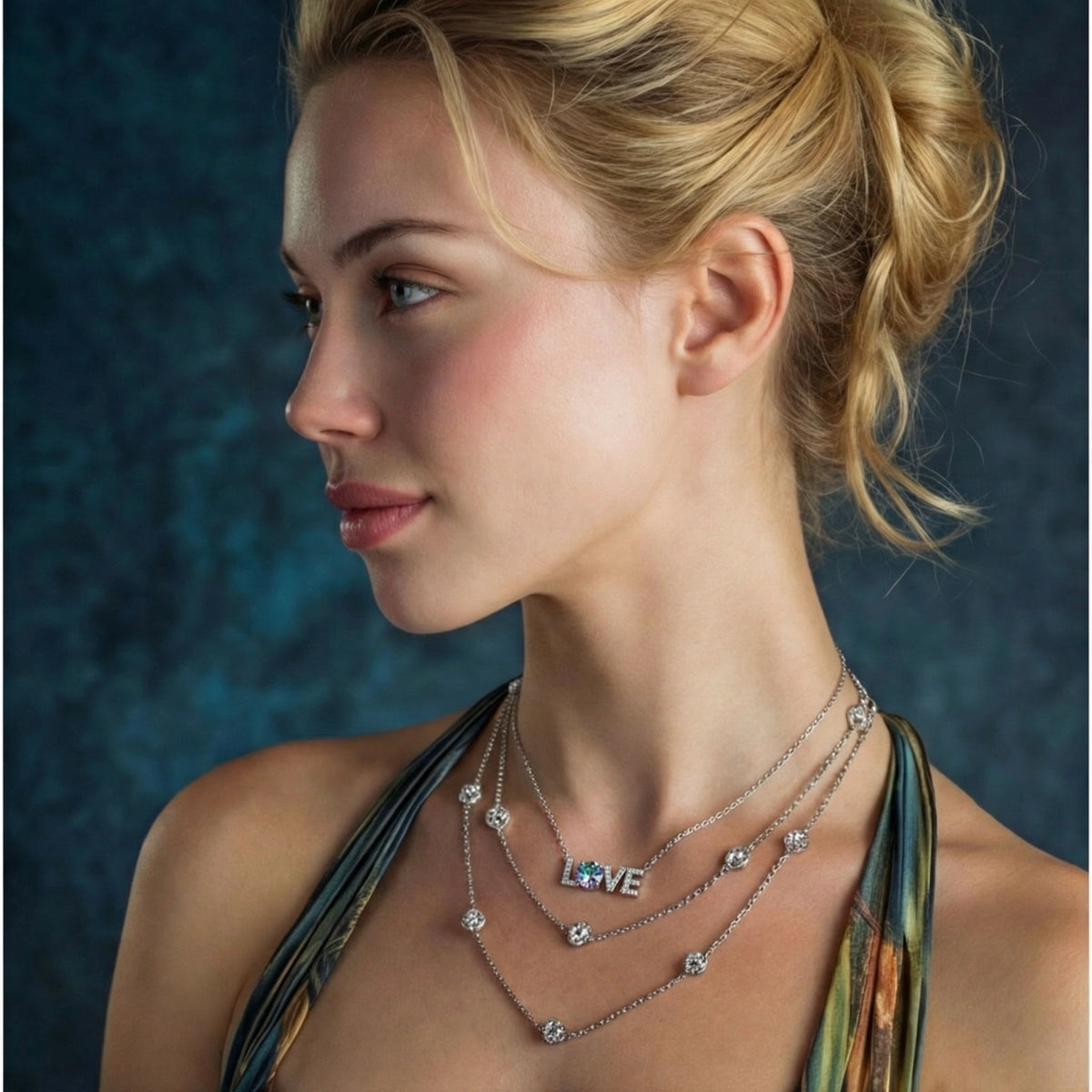 LOVE Moissanite Necklace by ViVi Sotto