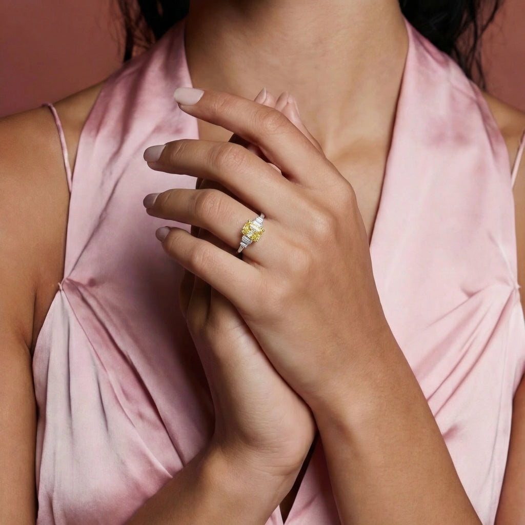 Sunset Sovereign Moissanite Ring by ViVi Sotto