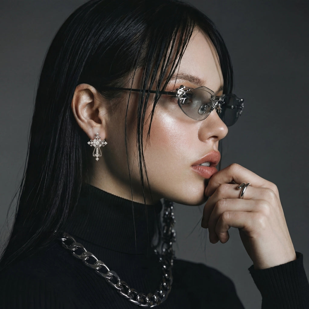 Divine Grace Cross Earrings by ViVi Sotto