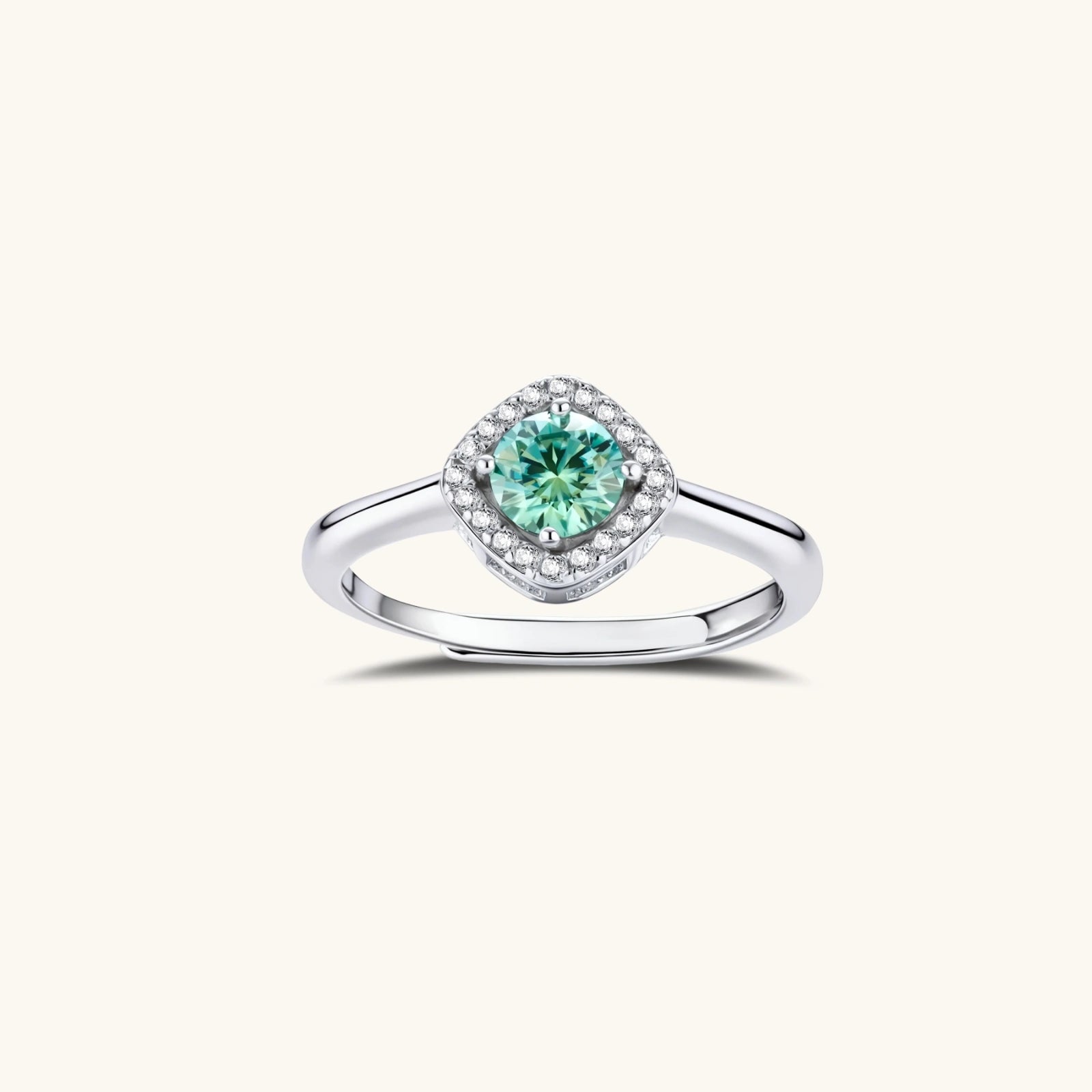 Emerald Glow Halo Ring by ViVi Sotto