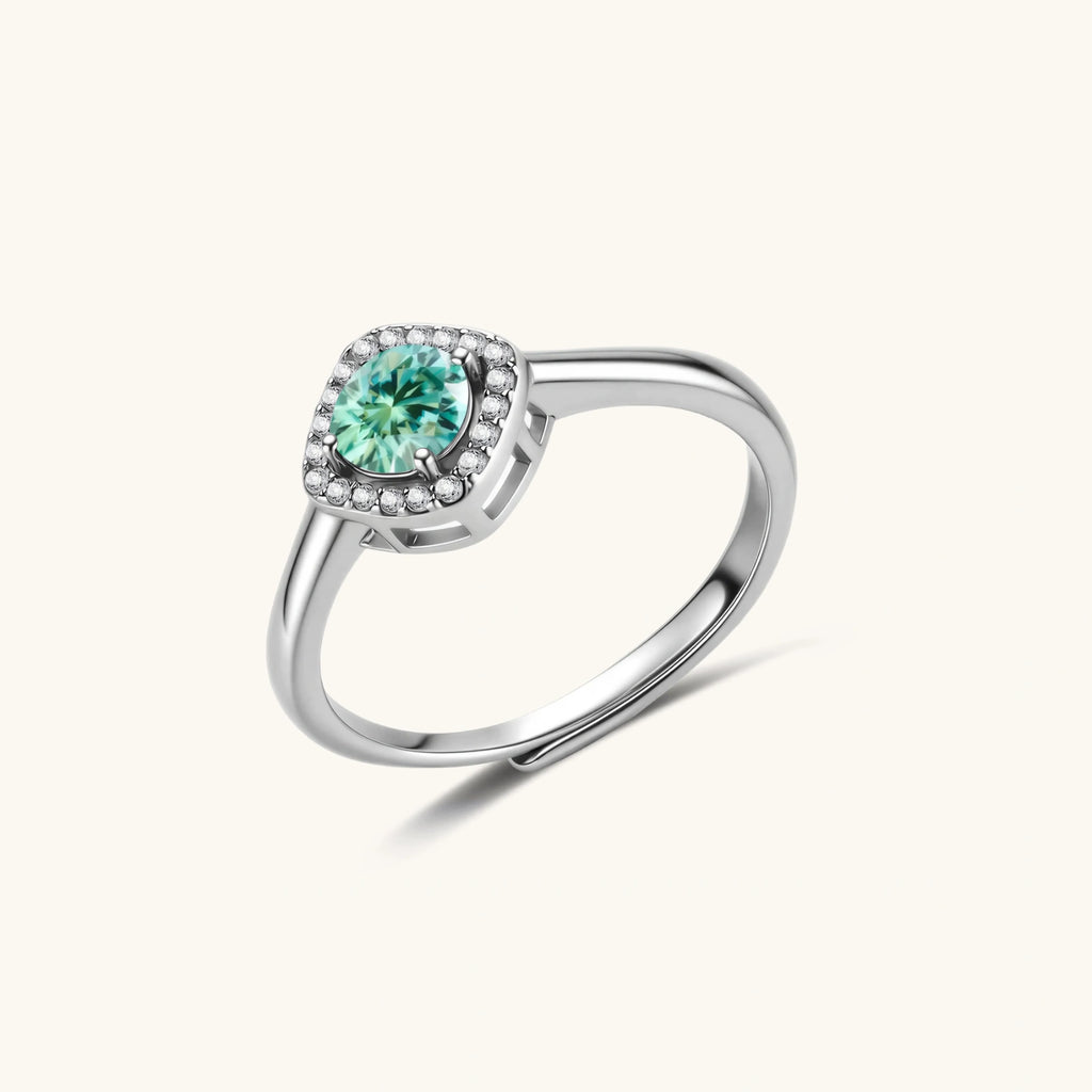 Emerald Glow Halo Ring by ViVi Sotto