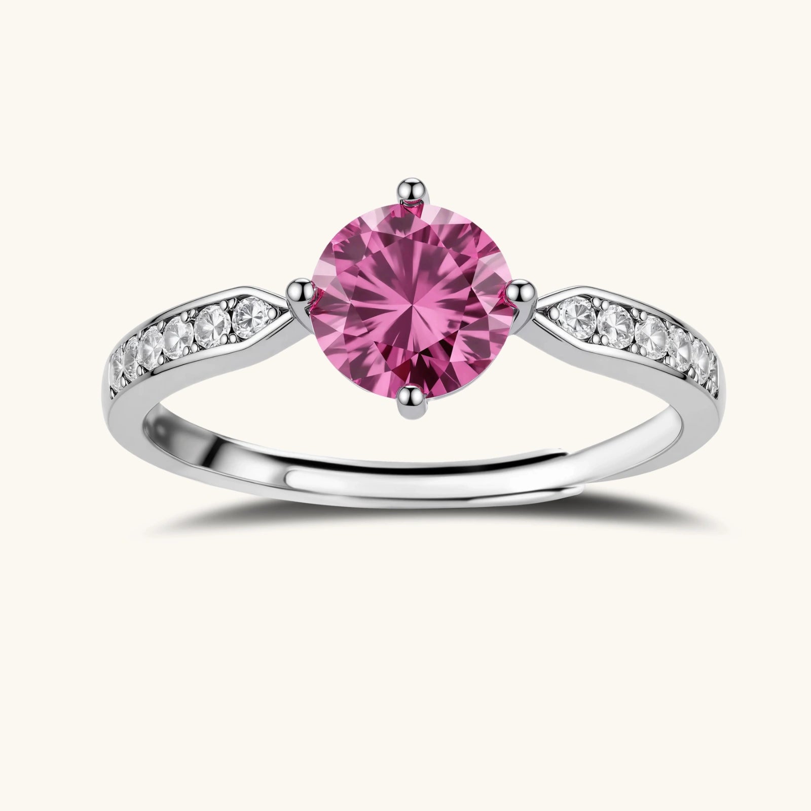 Pink Dreams Moissanite Ring by ViVi Sotto