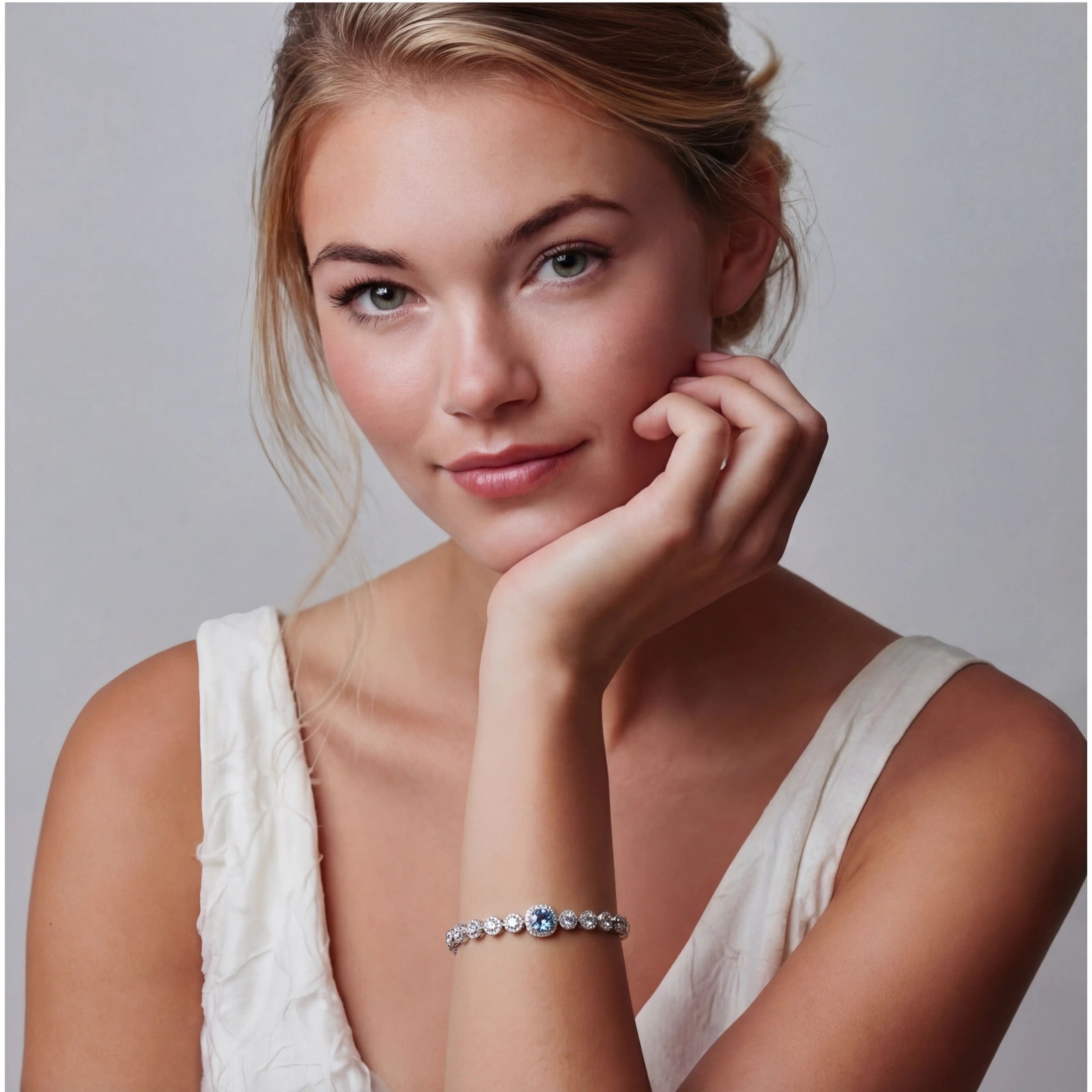 Azure Tennis Bracelet by ViVi Sotto