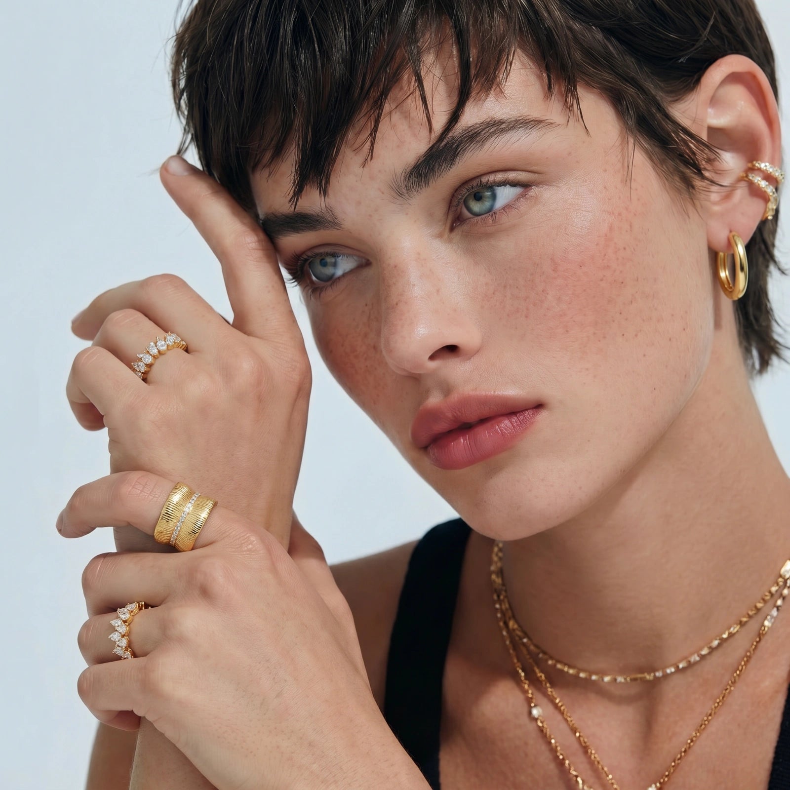 Golden Hour Hoops by ViVi Sotto