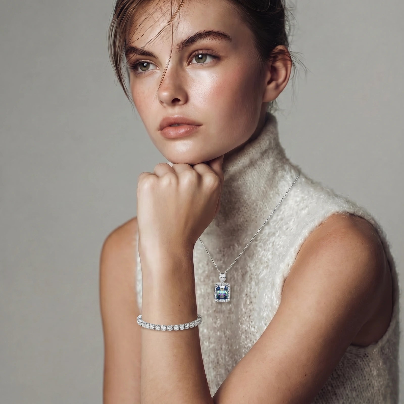 Eternal Sparkle Tennis Moissanite Bracelet by ViVi Sotto