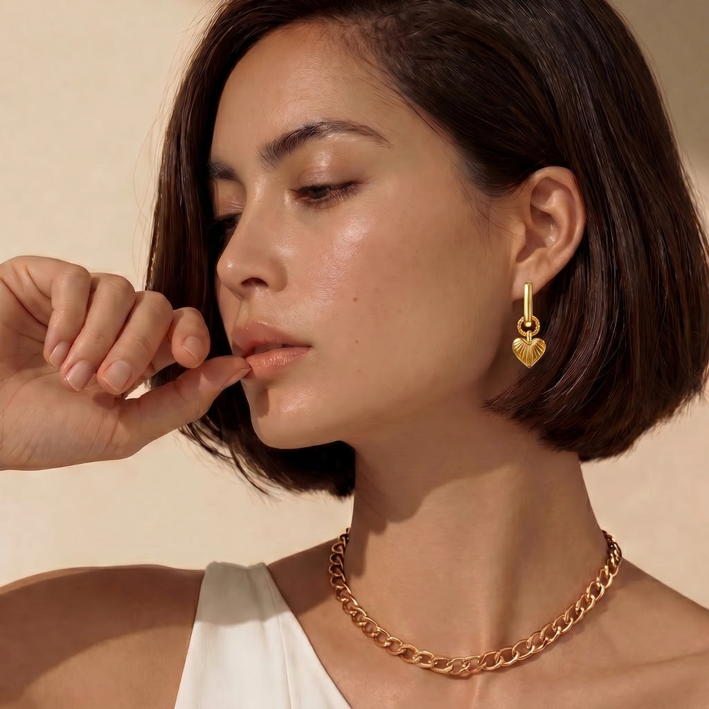Sunray Heart Hoops by ViVi Sotto