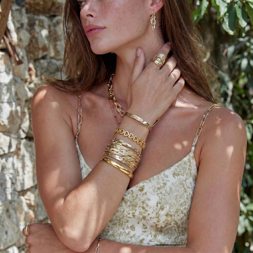 Linked Hearts Bangle by ViVi Sotto