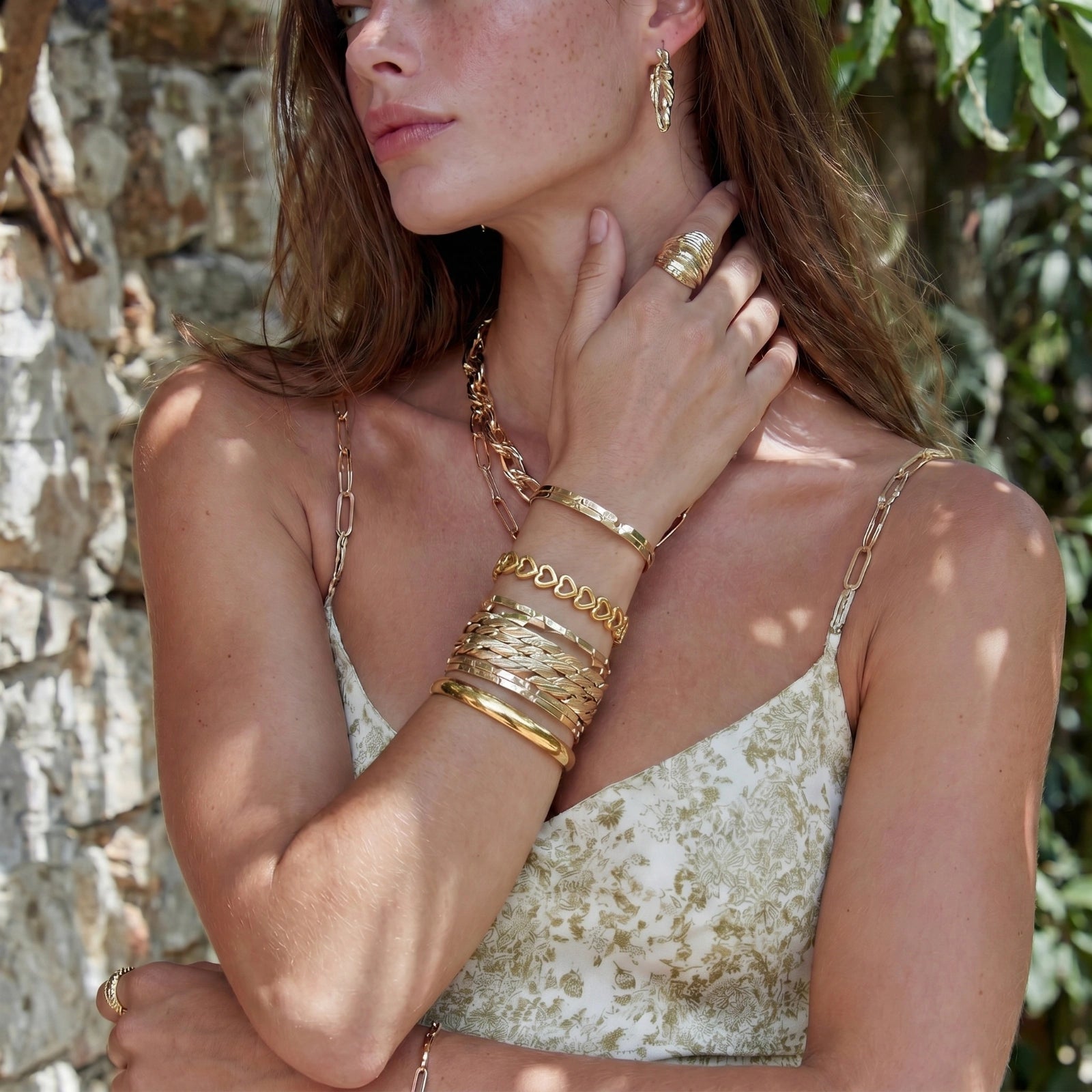 Linked Hearts Bangle by ViVi Sotto